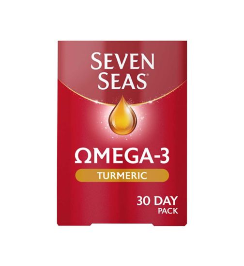 Seven Seas Omega-3 Fish Oil & Turmeric with Vitamin D 30 Day Duo Pack