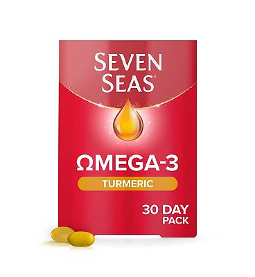 Seven Seas Omega-3 Fish Oil & Turmeric with Vitamin D 30 Day Duo Pack