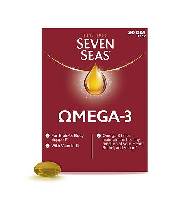 Seven Seas Omega-3 Fish Oil with Vitamin D 30 Capsules