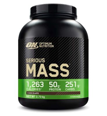 Optimum Nutrition Serious Mass Protein Powder Chocolate 2.73kg