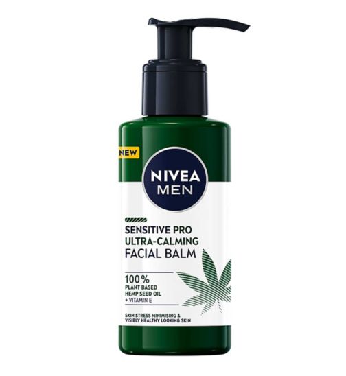 NIVEA Men Sensitive Pro Ultra Calming After Shave Balm with Hemp Oil, 150ml