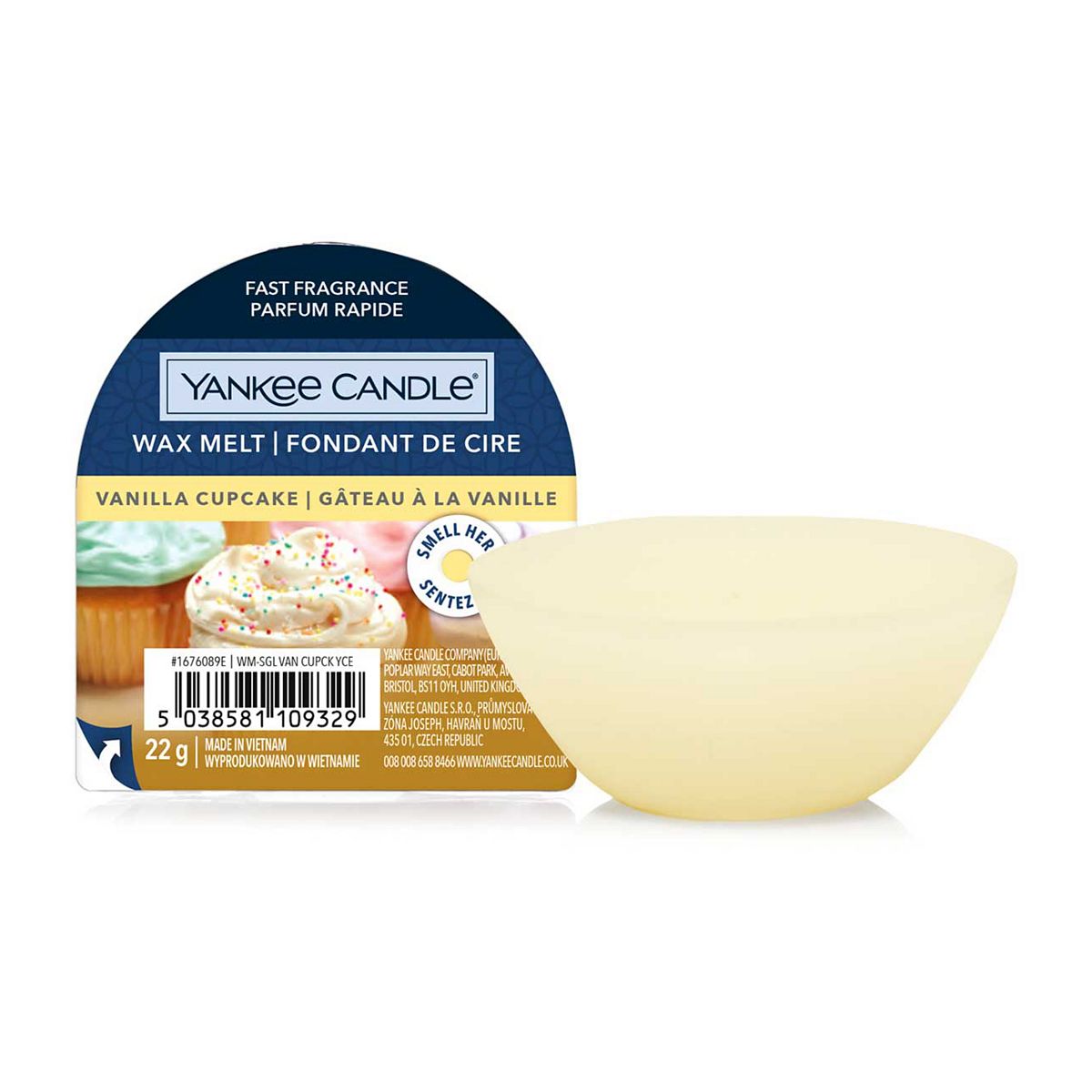 Yankee Candle Wax Melt Vanilla Cupcake