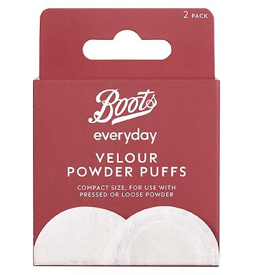 Boots Everyday Velour Powder Puffs 2s