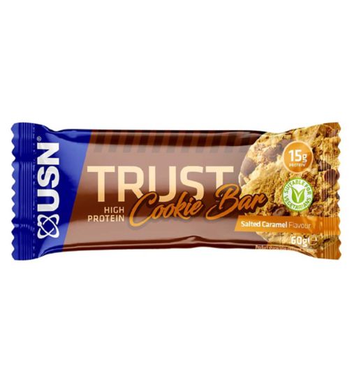 USN Trust High Protein Cookie Bar Salted Caramel Flavour 60g