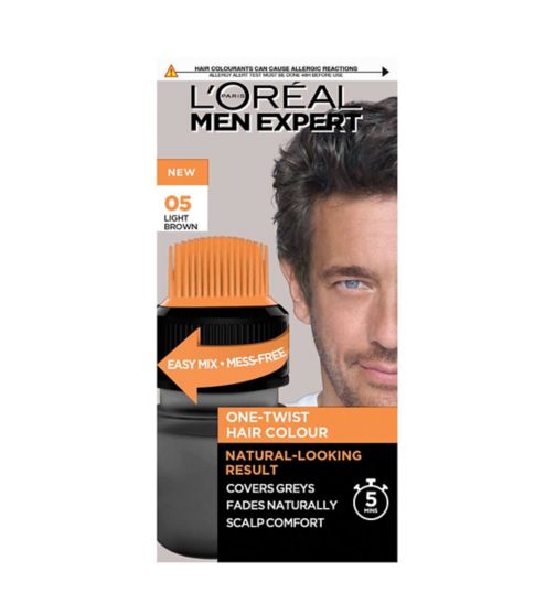 L'Oreal Paris Men Expert One Twist Hair Colour, Mens Hair Dye, Shade 5 Light Brown