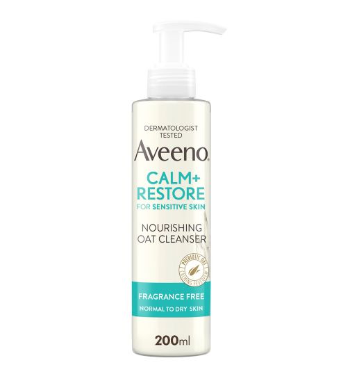 Aveeno Face CALM+RESTORE® Nourishing Oat Cleanser 200ml