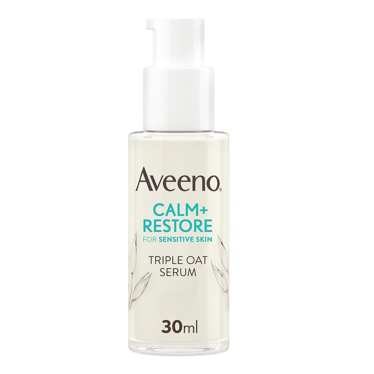 Aveeno Face Calm+Restore® Triple Oat Serum, 24-Hour Moisturisation With Complex And Calming Feverfew 30ml
