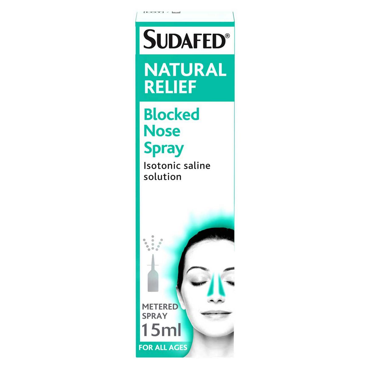 Sudafed Natural Relief Blocked Nose Spray 15ml Cleanses and Hydrates Passages X3 - Image 4