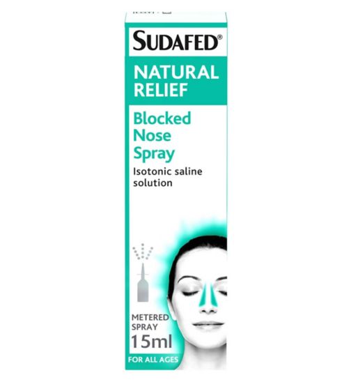 Sudafed Natural Relief Blocked Nose Spray - 15ml
