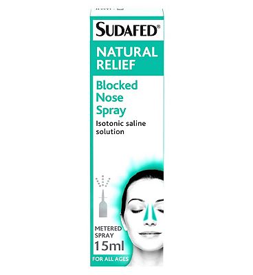 Click to view product details and reviews for Sudafed Natural Relief Blocked Nose Spray 15ml.