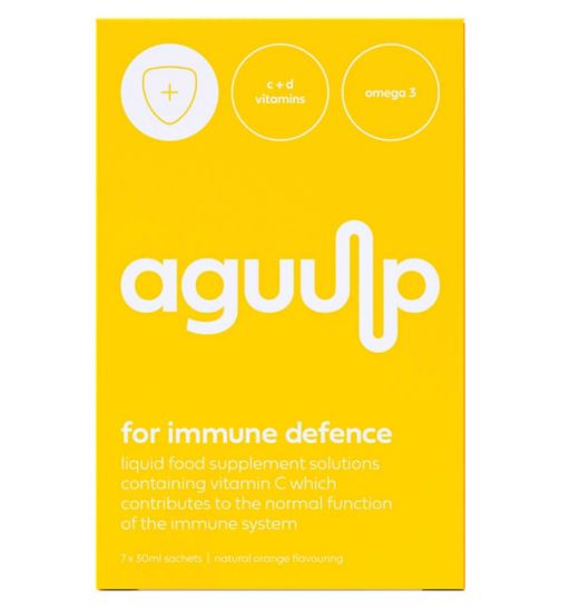 Aguulp For Immune Defence Liquid Liposomal Orange Flavour 7 x 30ml Sachets