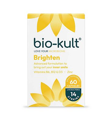 Bio-Kult Brighten Gut Supplement with Vitamin D - 60 Capsules