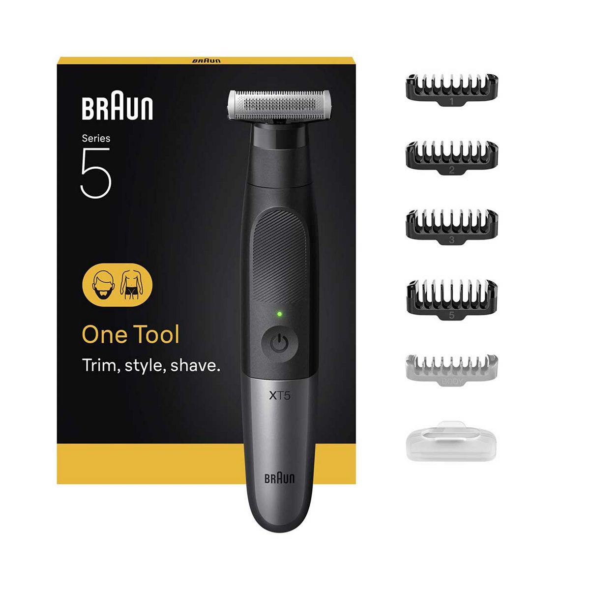 Braun Series Xt5, Beard Trimmer And Electric Shaver For Men, Xt5100