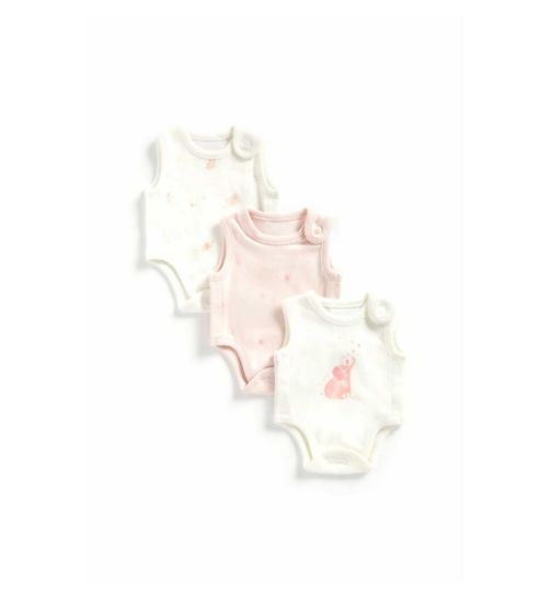 Pink Premature Baby Bodysuits – 3 Pack