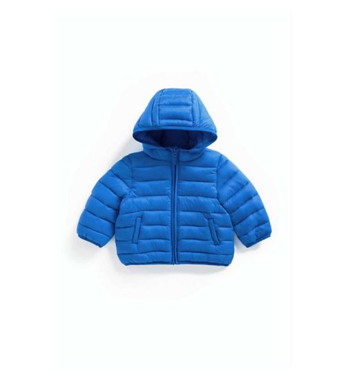 Blue Quilted Pack Away Jacket