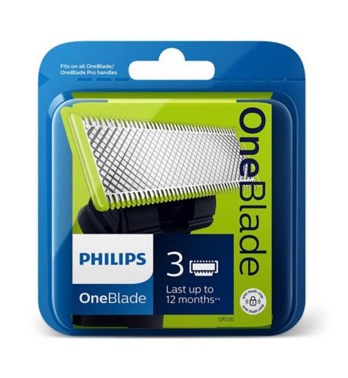 Philips OneBlade Replacement Blades for Face QP230/50 3 Pack