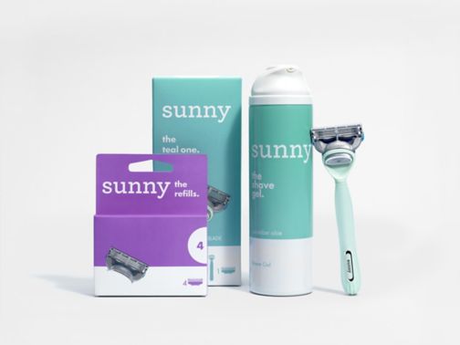 Sunny razor teal;Sunny shave gel cucumber aloe 200ml;sunny - the teal bundle;sunny razor - the teal one;sunny razor blades - the refills X4;sunny razor blades - the refills X4;sunny shave gel - cucumber aloe