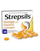 Strepsils Orange with Vitamin C 36 lozenges