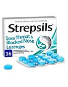 Strepsils Sore Throat & Blocked Nose 36 Lozenges