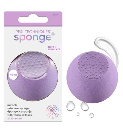 Real Techniques The Miracle Skin Sponge+ skincare sponge