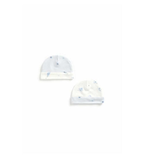 Blue Premature Baby Hats - 2 Pack
