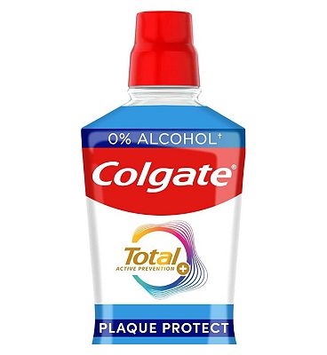 Colgate Total Plaque Protect Peppermint Mouthwash 500ml