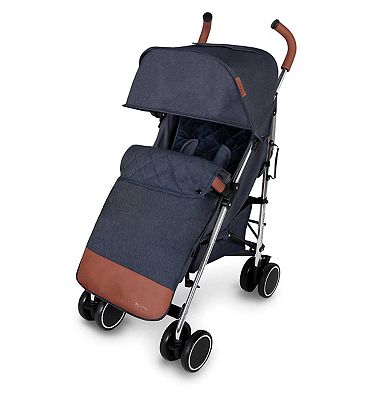 Ickle Bubba Discovery Max pushchair silver colour and denim blue