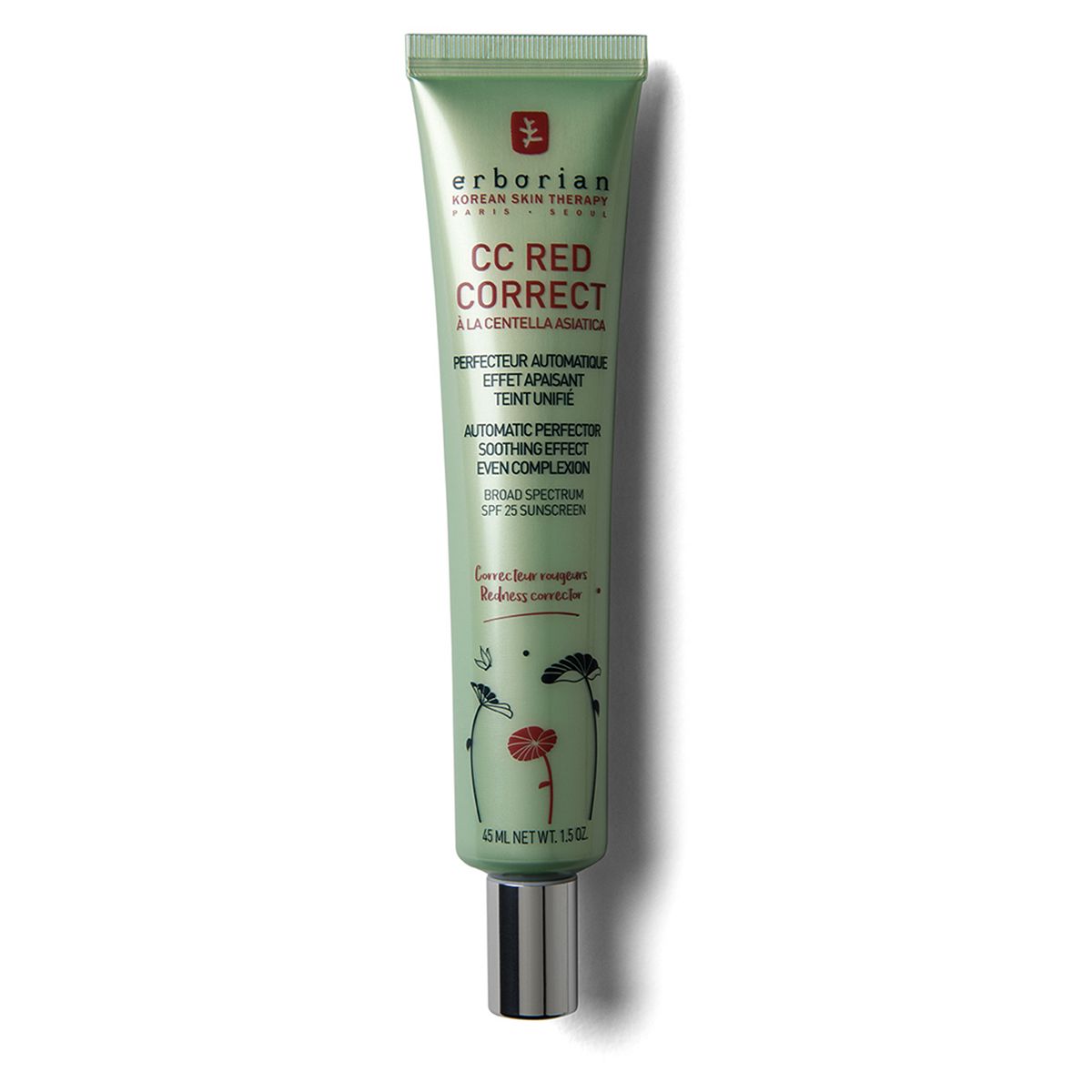 Erborian Cc Red Correct Cream Spf25 Anti-Redness Colour Corrector 45ml