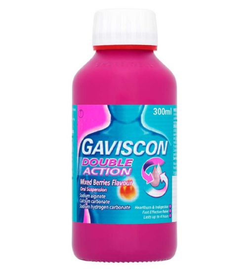 Gaviscon Double Action Mixed Berries Flavour Oral Suspension 300ml