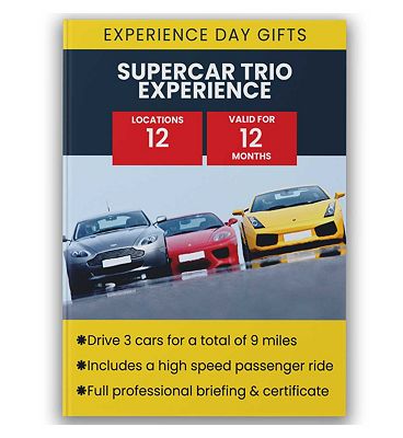 Activity Superstore Supercar Trio Driving Experience