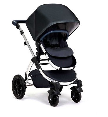 Ickle Bubba Stomp V4 2 in 1 carrycot & pushchair chrome/blueberry
