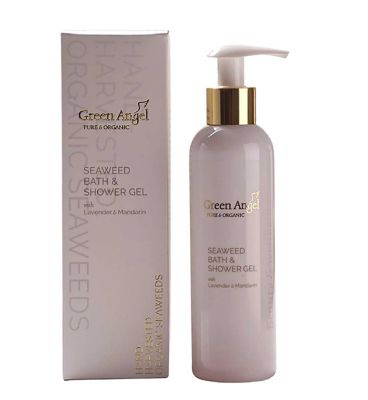 Green Angel Bath and Shower Gel Seaweed Lavender and Mandarin