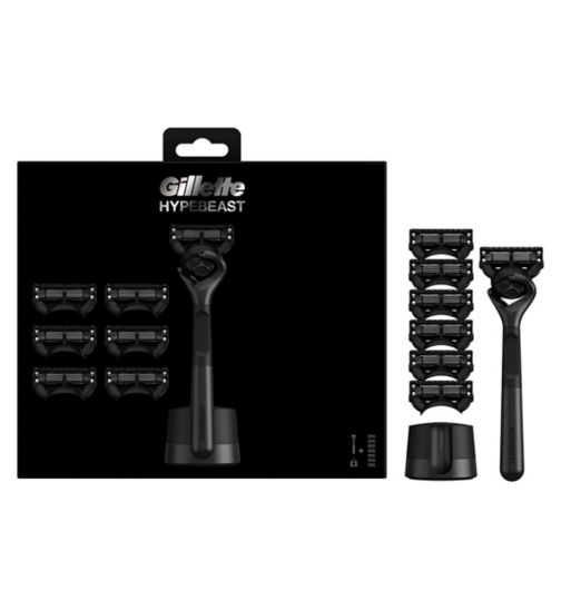 Gillette HYPEBEAST Limited Edition Razor With +6 Blades and Magnetic Stand