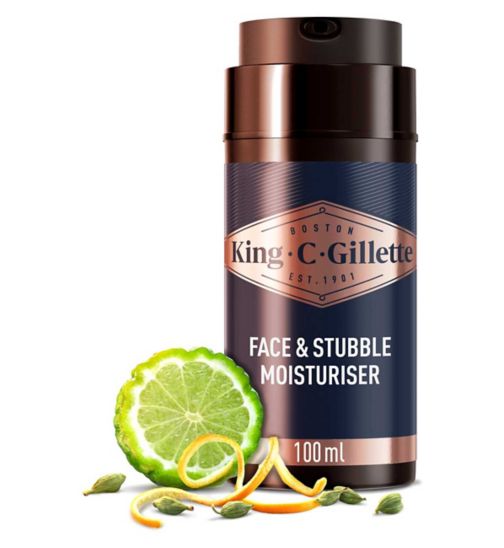 King C. Gillette Face & Stubble Moisturiser 100ml