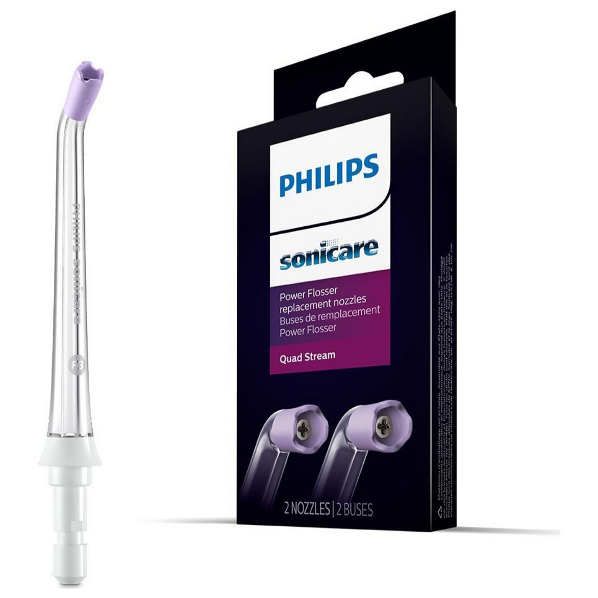 Philips Sonicare F3 Quad Stream Oral Irrigator Nozzle, Hx3062/00