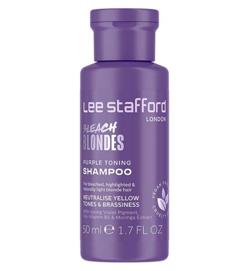 Lee Stafford Bleach Blondes Reign Toning Shampoo Miniature 50ml - Boots