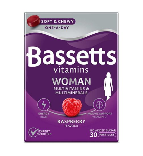 Bassetts Vitamins Woman Raspberry Flavour – 30 Pastilles