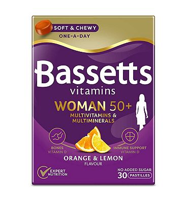 Bassetts Vitamins Woman 50+ Orange & Lemon Flavour  30 Pastilles