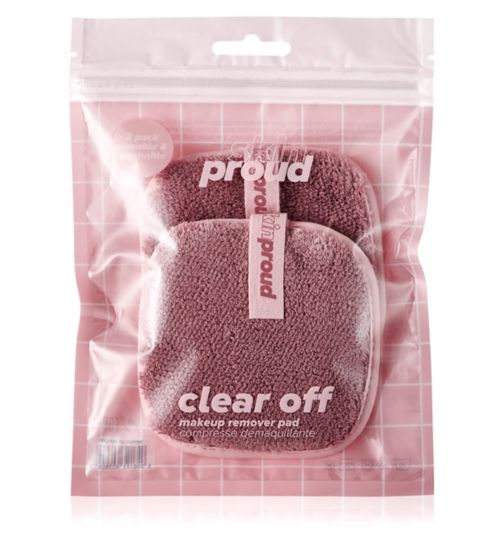Skin Proud Clear Off Microfibre Pads x 2