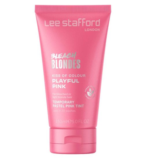 Lee Stafford Bleach Blondes Kiss of Colour Playful Pink Treatment 150ml