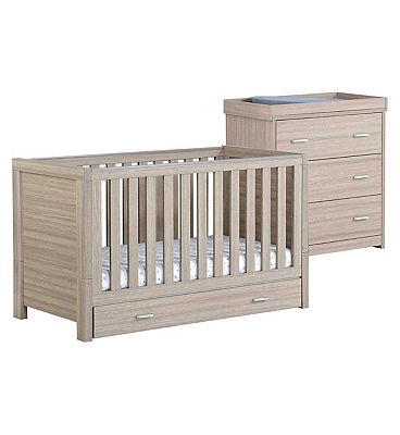 Babymore Luno 2 Pieces Room Set - Oak