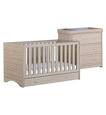 Babymore Veni 2 Pieces Room Set - Oak