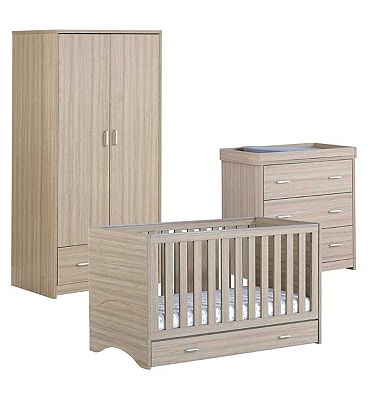 Babymore Veni 3 Pieces Room Set - Oak