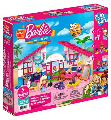 Image of Mega Bloks Construx Barbie Malibu House