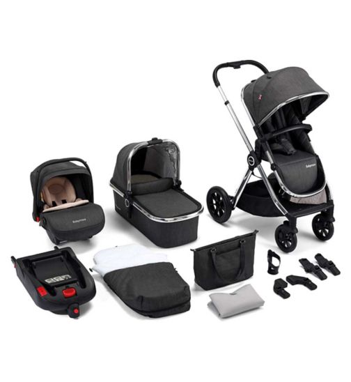 Babymore MeMore Travel System 13 Pieces - Chrome Slate