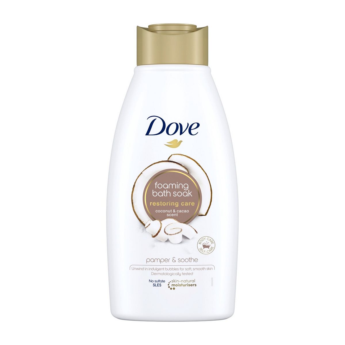 Dove Restoring Care Bath Soak Coconut And Cacao 450ml