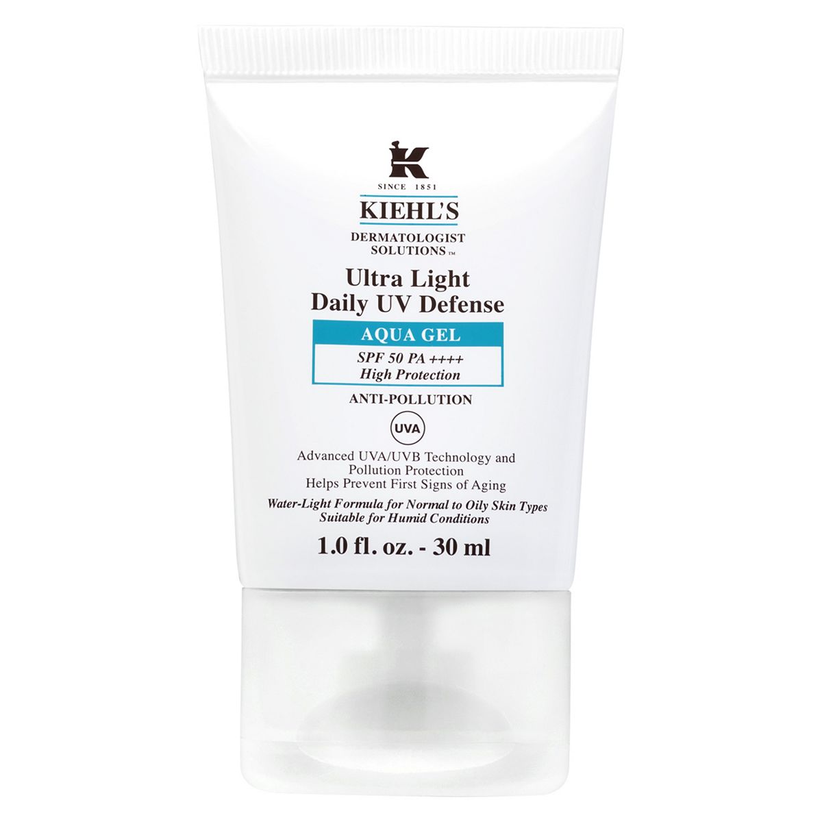 Kiehl's Ultra Light Daily Uv Defense Aqua Gel Spf 50 Pa++++ 30ml