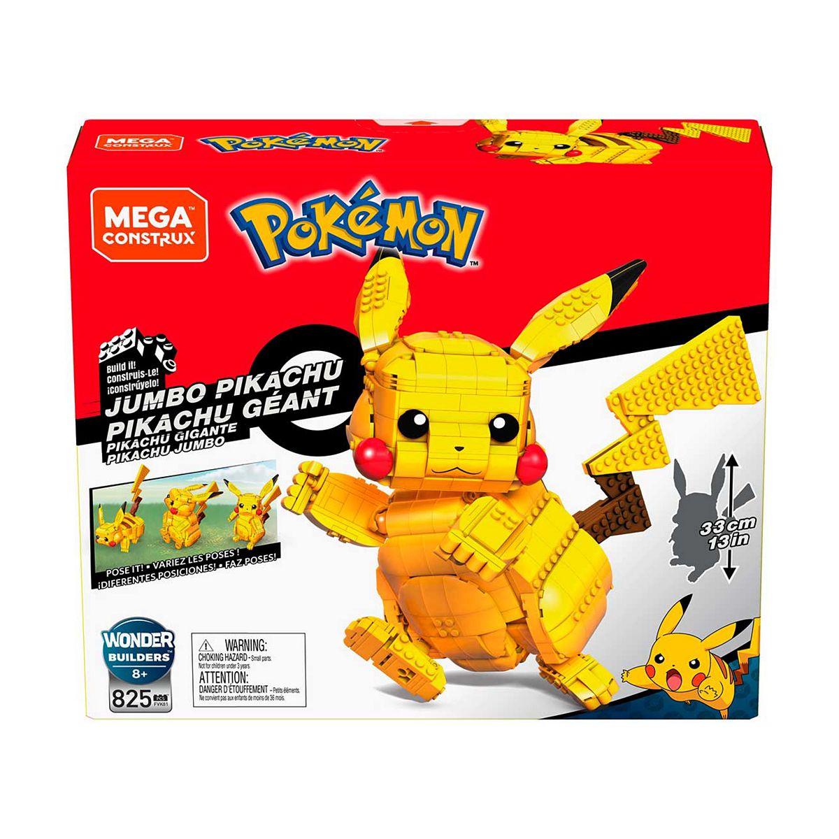 Mega Construx Mega Bloks Construx Pokemon Jumbo Pikachu