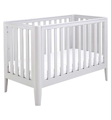 Babymore Iris Cot Bed - Grey