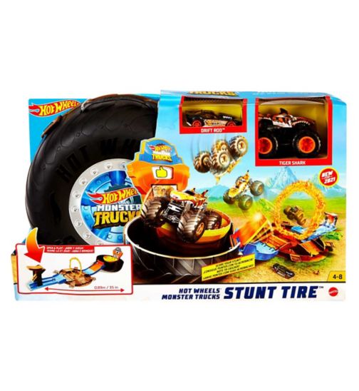 Hot Wheels Monster Trucks Stunt Tyre Vehicle Play Set
